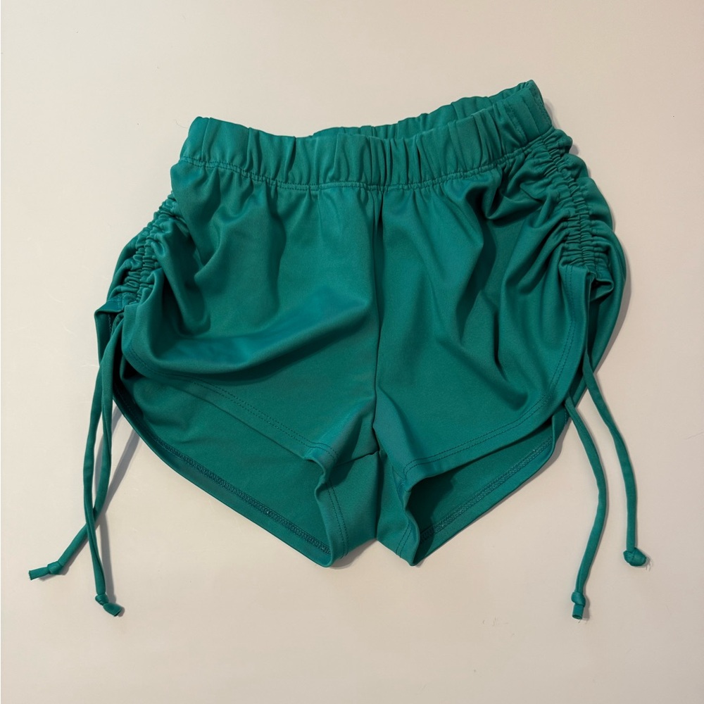 Five Dancewear- Green High Tie Shorts